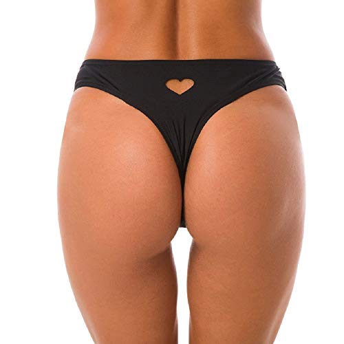 Tuopuda Bikini Bottom Bas De Bikini Sexy Pour Femme Noir String Tanga