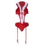 Robe De Noël Sexy Pour Femme - Babydoll En Velours Avec Corset Et Garniture Fourrure - Tenue Père Noël - Taille S à XXXL