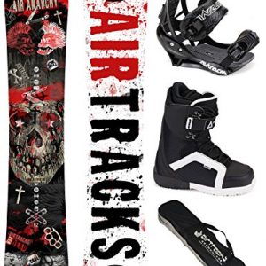 Chaussures DE Snowboard+SB Sac//Neuf AIRTRACKS Snowboard Set//Pack Planche Aero Zero Rocker Fixations Master FASTEC