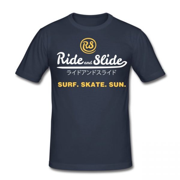 t-shirt ride and slide jpn surf skate sun
