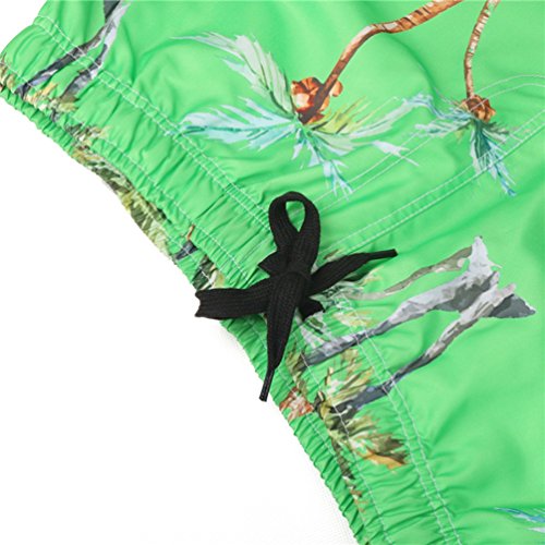 YuanDiann Homme Grande Taille Impression Shorts De Plage été Casual Boardshorts Séchage Rapide Taille élastique Cordon… – Image 4
