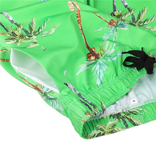 YuanDiann Homme Grande Taille Impression Shorts De Plage été Casual Boardshorts Séchage Rapide Taille élastique Cordon… – Image 6