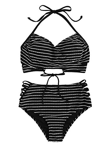 solyhux maillots de bain 2 pièces bikini à bretelle push up rembourré