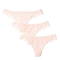 Dobreva Femme Culottes Strings Tanga en Dentelle Florale Lot de 2