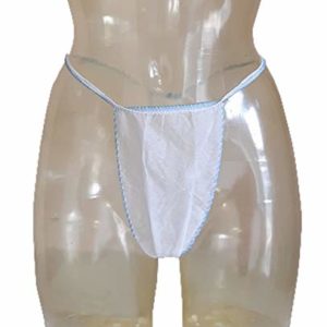 Diverse String jetable pour femme blanc 100 pièces