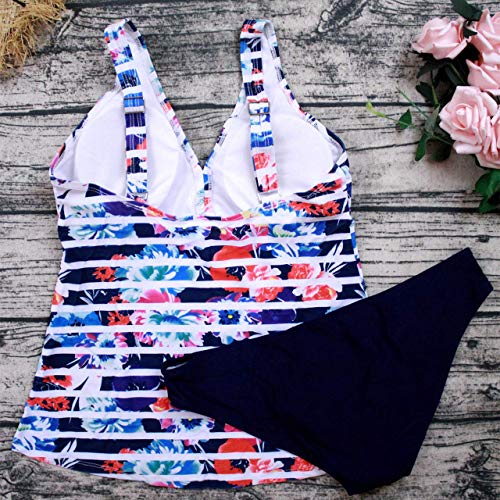WEIWEI Femmes Imprim¨¦ Tankini Ensemble Bas Triangle Bref Deux Pi¨¨Ces Vintage Tribal Maillots De Bain Maillot De Bain… – Image 8