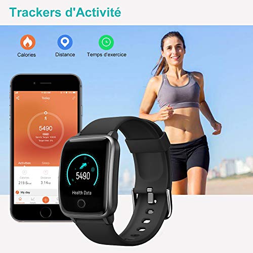 Willful Montre Connectée Femmes Homme Smartwatch Montre Sport Podometre Cardiofrequencemètre Montre Intelligente Etanche… – Image 3