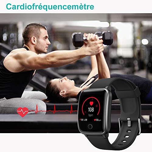 Willful Montre Connectée Femmes Homme Smartwatch Montre Sport Podometre Cardiofrequencemètre Montre Intelligente Etanche… – Image 4