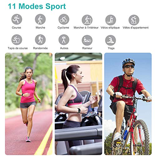 Willful Montre Connectée Femmes Homme Smartwatch Montre Sport Podometre Cardiofrequencemètre Montre Intelligente Etanche… – Image 5