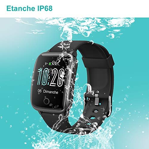 Willful Montre Connectée Femmes Homme Smartwatch Montre Sport Podometre Cardiofrequencemètre Montre Intelligente Etanche… – Image 7