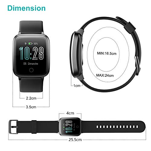 Willful Montre Connectée Femmes Homme Smartwatch Montre Sport Podometre Cardiofrequencemètre Montre Intelligente Etanche… – Image 8