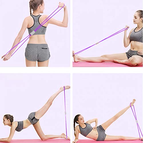 Set Élastiques De Fitness Multifonction - 2 Élastiques Musculation + 1 Bande Résistance Avec Poignées, Pour Sport Maison, Yoga, Gym