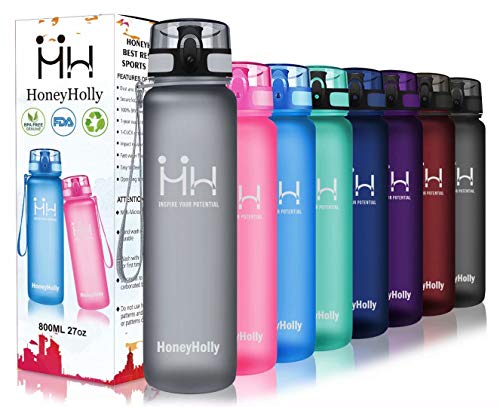 Gourde 500 Ml Avec Paille - Sans BPA, Marqueur De Temps Motivant - Pour Sport, école, Bureau - Étanche Et Légère