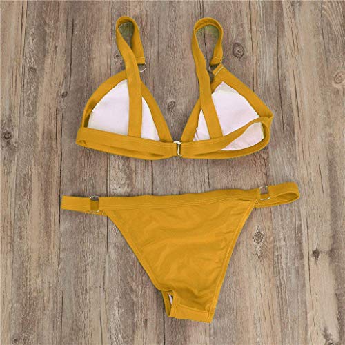 POachers Maillot de Bain Femme 2 Piece Push Up Rembourre Bikini Sexy String  Bandage Beachwear Ensemble Ete Couleur Unie… – Ride And Slide MarketPlace