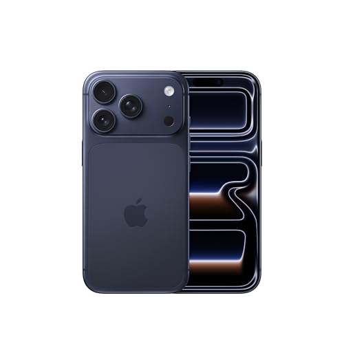 Apple iPhone 17 Pro 256 Go : Écran 6,3 pouces avec ProMotion jusqu’à 120 Hz, Puce A19 Pro, Autonomie prodigieuse, Système caméra Pro Fusion avec caméra avant Center Stage ; Bleu intense