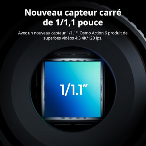DJI Bundle Standard Osmo Action 6, caméra d’Action avec capteur carré 1/1,1″, Ouverture Variable, 4 h de Batterie, caméra d’Action 4K idéale pour capturer Rapidement des Moments excitants – Image 4