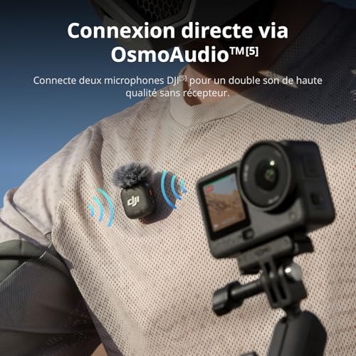 DJI Bundle Standard Osmo Action 6, caméra d’Action avec capteur carré 1/1,1″, Ouverture Variable, 4 h de Batterie, caméra d’Action 4K idéale pour capturer Rapidement des Moments excitants – Image 7