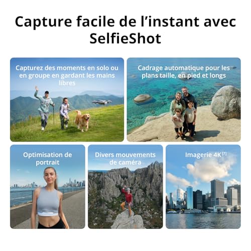 DJI Neo 2 (drone seul), léger & pliable, décollage & atterrissage du creux de la main, contrôle gestuel, ActiveTrack, détection obstacles omnidirectionnelle, drone 4K pour débutants – Image 6