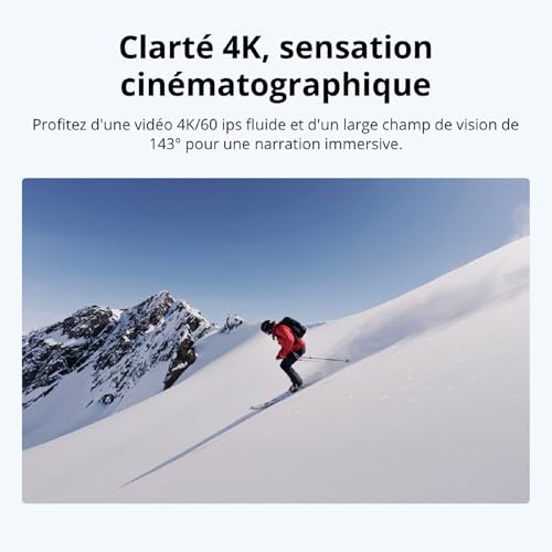 DJI Osmo Nano Bundle Standard (128 Go) - Petite caméra vlog 4K/60 IPS avec capteur 1/1,3″, vidéo FOV Large 143°, 200 Min d'enregistrement, caméra POV magnétique 4K pour Le Sport, Le vlog – Image 6