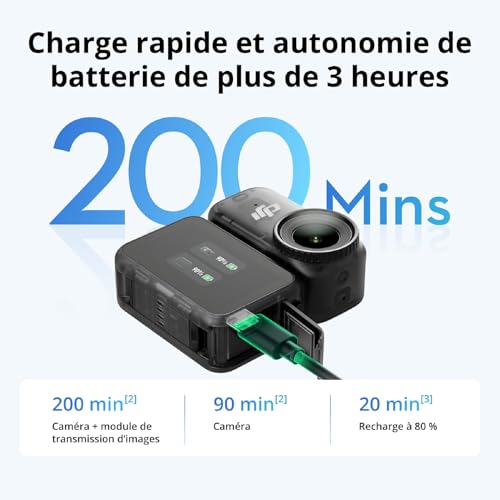 DJI Osmo Nano Bundle Standard (128 Go) - Petite caméra vlog 4K/60 IPS avec capteur 1/1,3″, vidéo FOV Large 143°, 200 Min d'enregistrement, caméra POV magnétique 4K pour Le Sport, Le vlog – Image 7