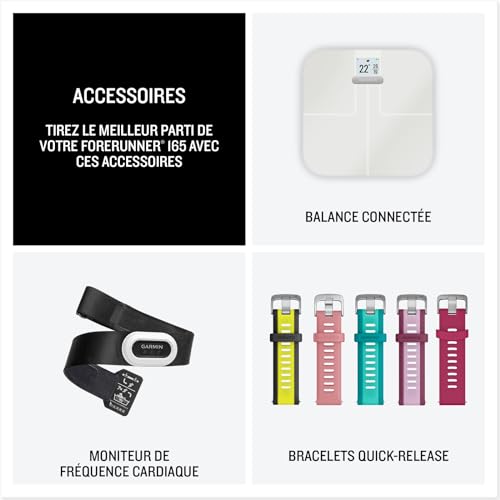 Garmin Forerunner 165 - Montre GPS connectée de Running avec écran AMOLED – Blanc/Gris Clair, x – Image 7