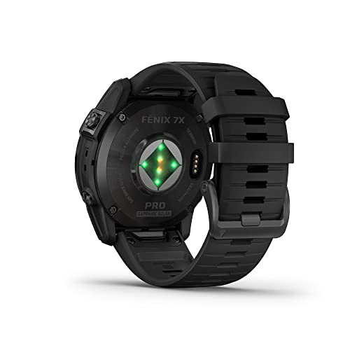 Garmin fēnix 7X Pro, Solar - Montre GPS Multisports connectée – Gray avec Bracelet Noir – Boîtier 51 mm – Image 5