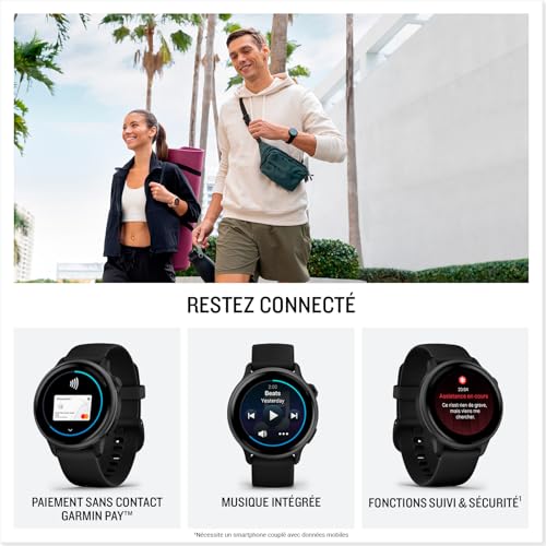 Garmin vívoactive 6 - Montre connectée avec GPS Forme & santé avec écran Ultra-Lumineux - (Pebble Grey/Slate) – Image 5