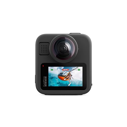 GoPro MAX2 - Caméra d'action étanche 360° avec écran Tactile, vidéo sphérique 8K, Photos 360° 29 MP, objectifs Facilement remplaçables, stabilisation HyperSmooth, 6 Microphones