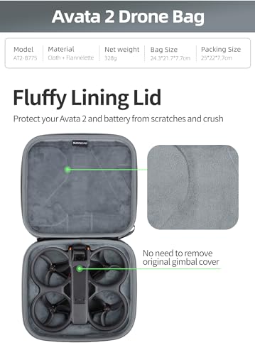 Carrying Case for DJI Avata 2 Drone, Portable Travel Storage Bag for DJI Avata 2 Accessories – Image 2