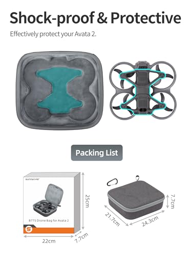 Carrying Case for DJI Avata 2 Drone, Portable Travel Storage Bag for DJI Avata 2 Accessories – Image 3