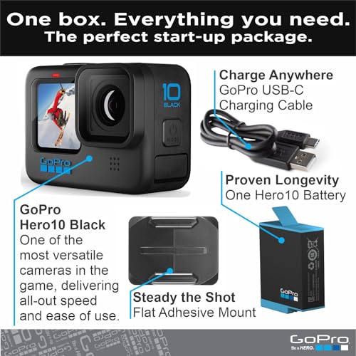 GoPro HERO10 Black- E-Commerce Packaging - Waterproof Action Camera with Front LCD & Touch Rear Screens, 5.3K60 Ultra HD Video – Image 2