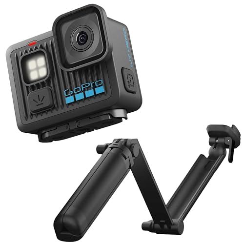 GoPro LIT Hero Bundle 3-Way Grip Arm Tripod - Lightweight, 4K, Waterproof Action Camera with Touchscreen — Edit Quik App