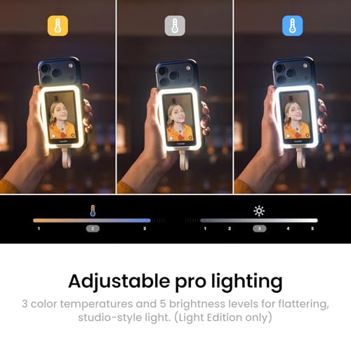 Insta360 Snap Selfie Screen with Light - 4K Magnetic Selfie Screen – Image 6