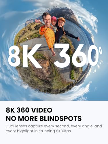 Insta360 X4 Air Replacement Lens Bundle - Lightweight 165g 8K 360 Camera, Invisible Selfie Stick, Replaceable Lenses, Shoot First & Frame Later, Built-in Wind Guard, Stabilization, AI-Powered App – Image 4