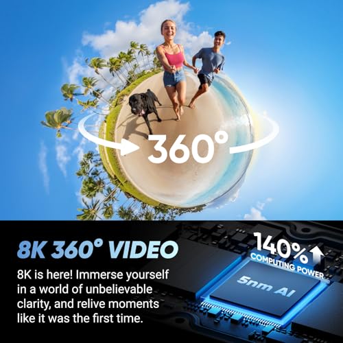 Insta360 X4 Creator Bundle - 8K Waterproof 360 Action Camera, 4K Wide-Angle Video, Invisible Selfie Stick, Removable Lens Guards, 135 Min Battery Life, AI Editing, Stabilization, for Sports, Travel – Image 2