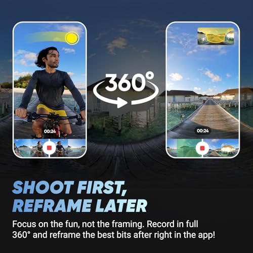 Insta360 X4 Creator Bundle - 8K Waterproof 360 Action Camera, 4K Wide-Angle Video, Invisible Selfie Stick, Removable Lens Guards, 135 Min Battery Life, AI Editing, Stabilization, for Sports, Travel – Image 3