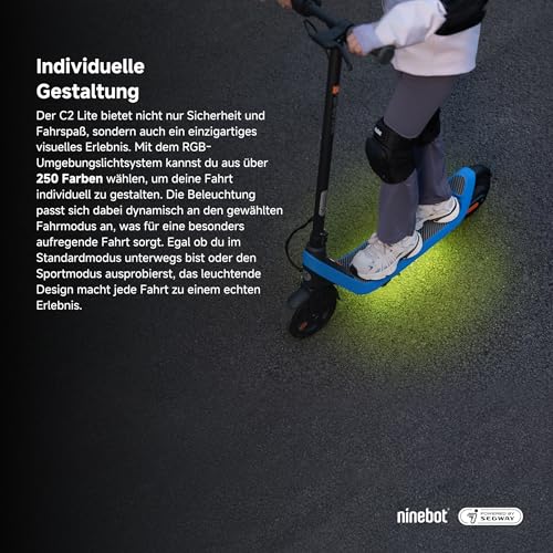 Segway-Ninebot C2 Light, Trottinette électrique Enfant, 3 Modes de Conduite avec Vitesse Maximale de 16 km/h – Image 4