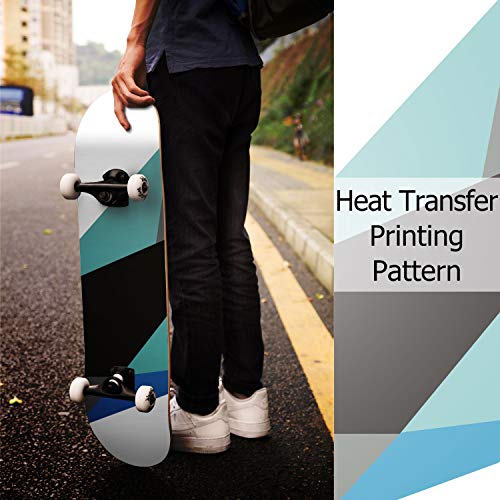 WhiteFang Skateboards for Beginners, Complete Skateboard 31 x 7.88, 7 Layer Canadian Maple Double Kick Concave Standard and Tricks Skateboards for Kids and Beginners – Image 6